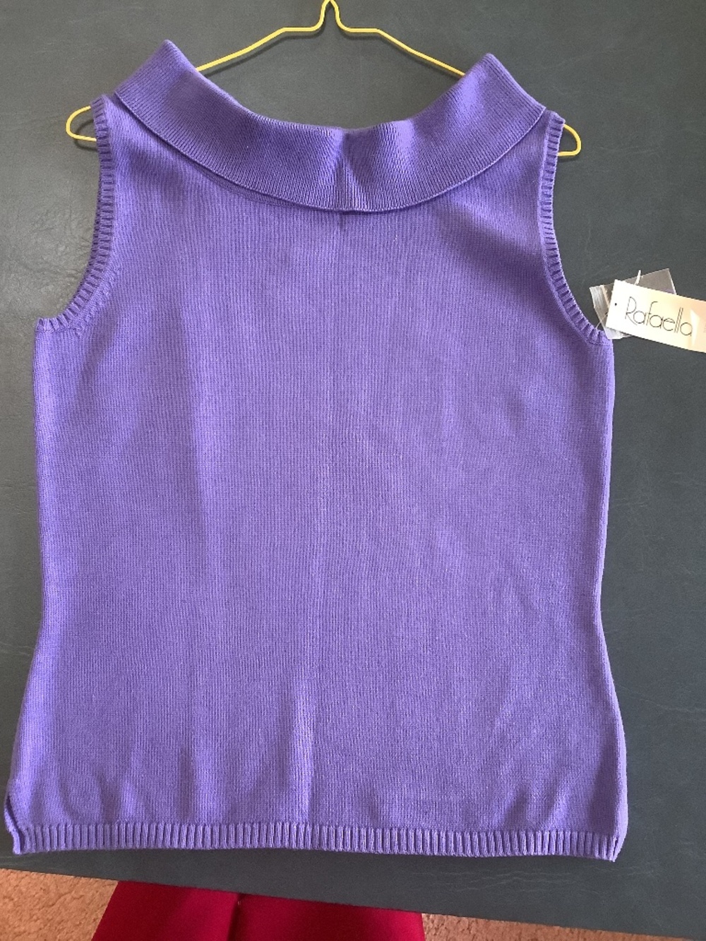 Rafaella Purple Knit top. Size small